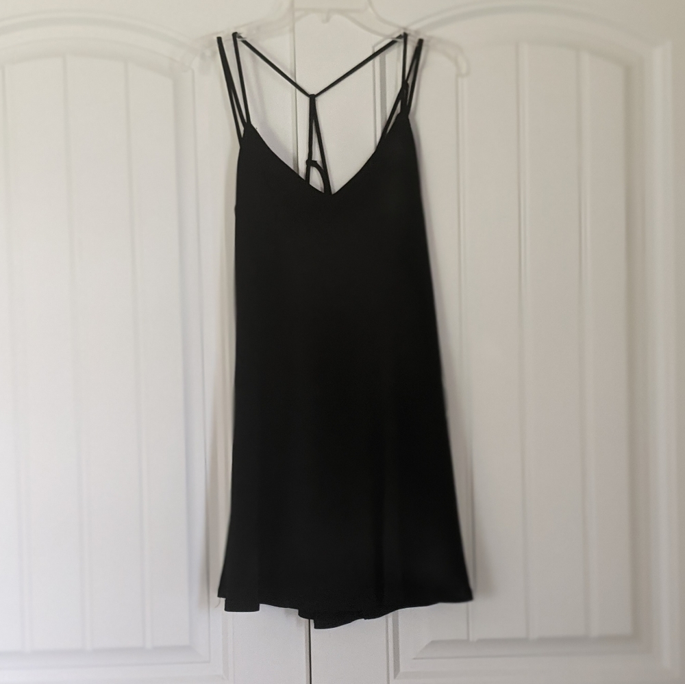 3/$25 UO Black Stappy Mini Dress